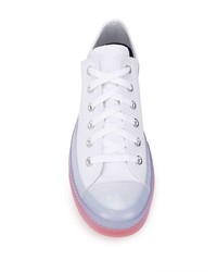 Мужские белые низкие кеды из плотной ткани от Converse