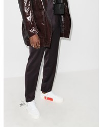 Мужские белые низкие кеды из плотной ткани от Off-White