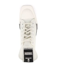 Мужские белые низкие кеды из плотной ткани от Converse