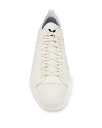 Мужские белые низкие кеды из плотной ткани от Y-3