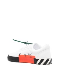 Мужские белые низкие кеды из плотной ткани от Off-White