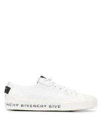 Мужские белые низкие кеды с принтом от Givenchy