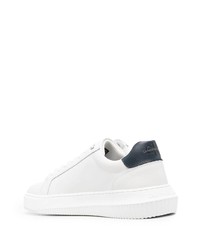 Мужские белые низкие кеды с принтом от Calvin Klein