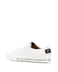 Мужские белые низкие кеды с принтом от Givenchy