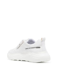 Мужские белые низкие кеды с принтом от PHILEO PARIS