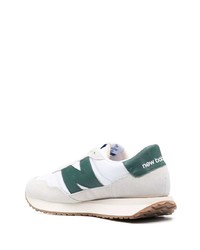 Мужские белые низкие кеды от New Balance