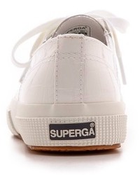 Женские белые низкие кеды от Superga