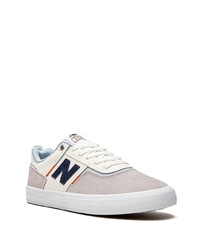 Мужские белые низкие кеды от New Balance