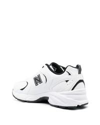 Мужские белые низкие кеды от New Balance