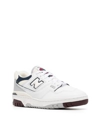 Мужские белые низкие кеды от New Balance