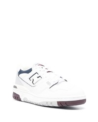 Мужские белые низкие кеды от New Balance