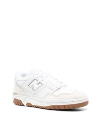 Мужские белые низкие кеды от New Balance