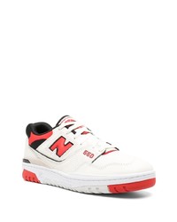 Мужские белые низкие кеды от New Balance