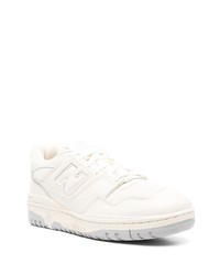 Мужские белые низкие кеды от New Balance