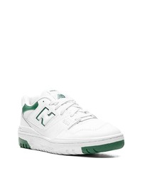 Мужские белые низкие кеды от New Balance