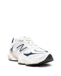 Мужские белые низкие кеды от New Balance