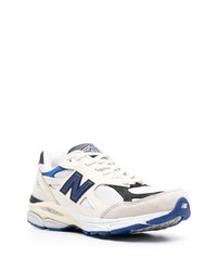 Мужские белые низкие кеды от New Balance