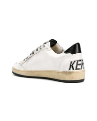 Мужские белые низкие кеды от Golden Goose Deluxe Brand