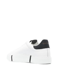 Мужские белые низкие кеды от Roberto Cavalli