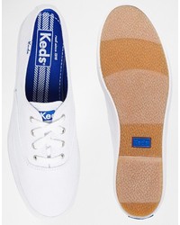 Женские белые низкие кеды от Keds