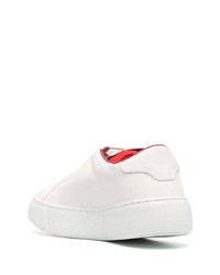 Мужские белые низкие кеды от Gcds