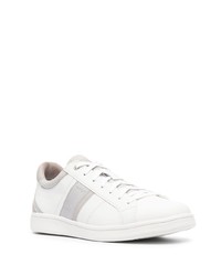 Мужские белые низкие кеды от Geox