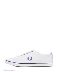 Мужские белые низкие кеды от Fred Perry