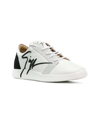 Женские белые низкие кеды от Giuseppe Zanotti Design