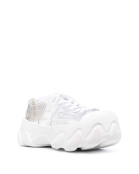 Мужские белые низкие кеды от Gcds