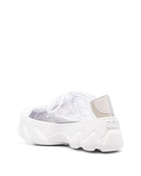 Мужские белые низкие кеды от Gcds