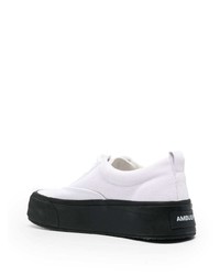 Мужские белые низкие кеды от Ambush