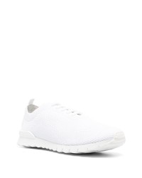 Мужские белые низкие кеды от Kiton