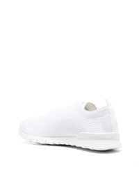 Мужские белые низкие кеды от Kiton