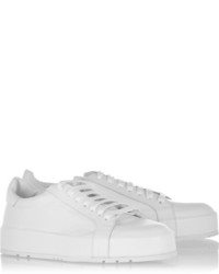 Женские белые низкие кеды от Jil Sander