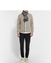 Мужские белые низкие кеды от John Lobb