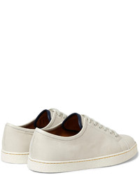 Мужские белые низкие кеды от John Lobb