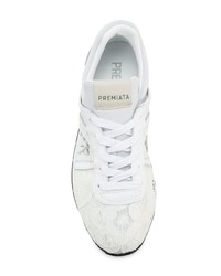 Женские белые низкие кеды от White Premiata