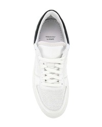 Мужские белые низкие кеды от Stone Island