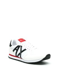 Мужские белые низкие кеды от Armani Exchange