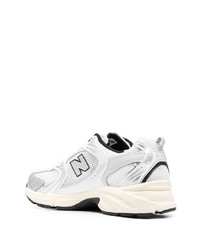 Мужские белые низкие кеды от New Balance