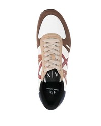 Мужские белые низкие кеды от Armani Exchange