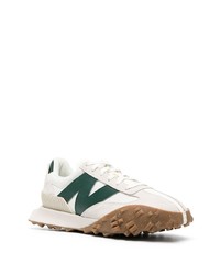 Мужские белые низкие кеды от New Balance