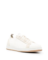 Мужские белые низкие кеды от Eleventy