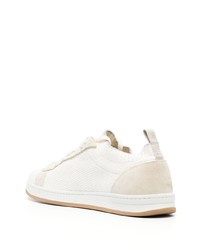 Мужские белые низкие кеды от Eleventy