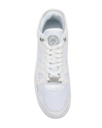 Мужские белые низкие кеды от Plein Sport