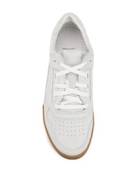 Мужские белые низкие кеды от Stone Island