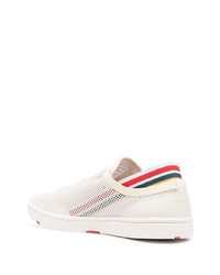 Мужские белые низкие кеды от Orlebar Brown