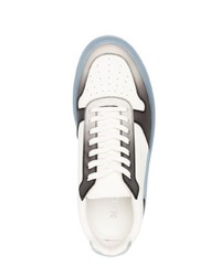 Мужские белые низкие кеды от Mallet