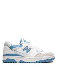 Мужские белые низкие кеды от New Balance