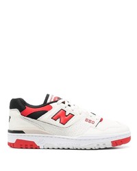 Мужские белые низкие кеды от New Balance